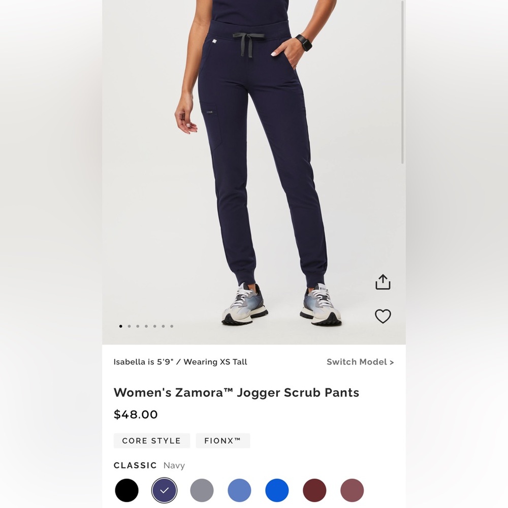 Figs S Navy Joggers